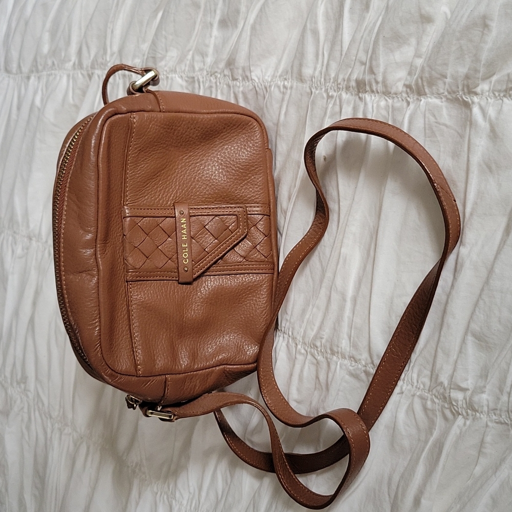 Cole Haan Crossbody Bag Brown Leather